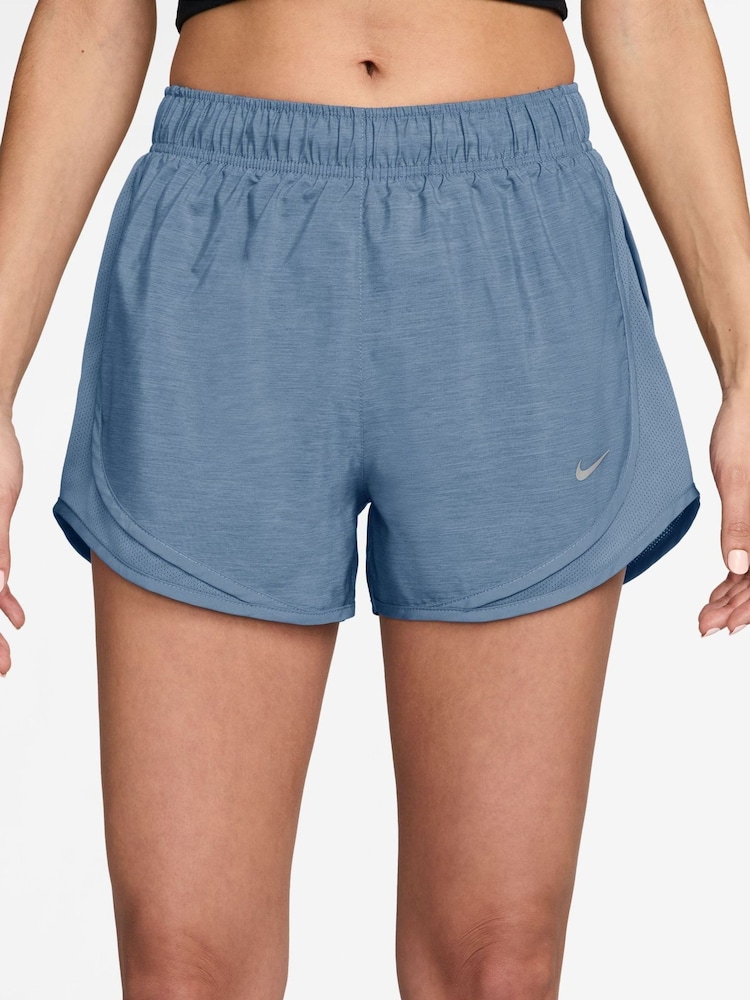 Nike Work Blue Tempo Dri-FIT Mid Rise Brief Lined Running Shorts - Image 1 of 4
