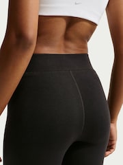 Nike Black Silver Sportswear Classic High-Waisted 7/8 Leggings - Image 5 of 5