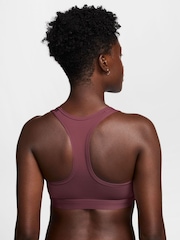 Nike Pink Smoke Swoosh Medium Support Padded Sports Bra - Image 2 of 3