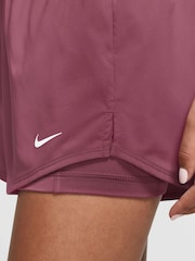 Nike Pink Smoke One Dri-FIT High-Waisted 3" 2-in-1 Shorts - Image 4 of 5