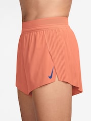 Nike Atomic Pink Aero Swift Dri-FIT ADV Mid-Rise Brief-Lined 3" Running Shorts - Image 3 of 4