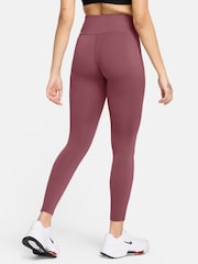 Nike Pink Smoke One Seamless Front High Waisted Full Length Leggings - Image 2 of 2