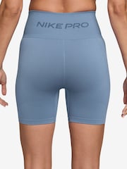 Nike Work Blue Pro Seamless Dri-FIT High-Waisted 5" Biker Shorts - Image 2 of 4
