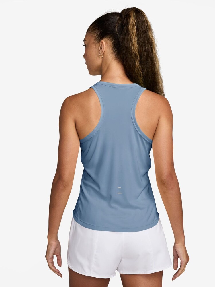 Nike Work Blue Tempo Dri-FIT Running Vest - Image 2 of 4 Nike Work Blue Tempo Dri-FIT Running Vest - Image 2 of 4