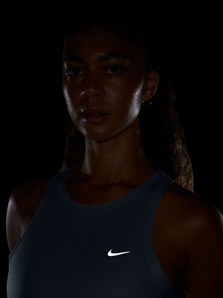 Nike Work Blue Tempo Dri-FIT Running Vest - Image 4 of 4 Nike Work Blue Tempo Dri-FIT Running Vest - Image 4 of 4