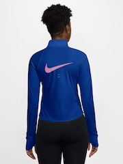 Nike Old Royal Blue Tempo Swoosh Run Dri-FIT 1/4-Zip Running Top - Image 2 of 4