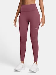 Pink Smoke - Leggings de tiro alto 7/8 para correr Tempo de Nike - Imagen 1 de 4