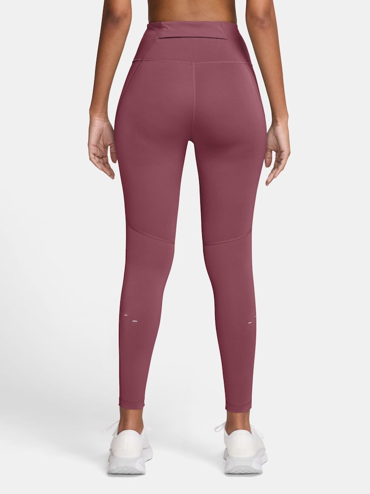 Pink Smoke - Leggings de tiro alto 7/8 para correr Tempo de Nike - Imagen 2 de 4