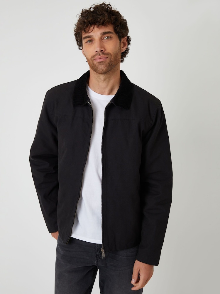 Threadbare Black Zip Through Lightweight Jacket With Quilting - Image 1 of 4 Threadbare Black Zip Through Lightweight Jacket With Quilting - Image 1 of 4