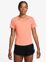 Nike Atomic Pink AeroSwift Dri FIT ADV Running Top - Image 1 of 3