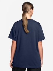 Nike Midnight Navy Sportswear Essential Oversized T-Shirt - Image 2 of 3