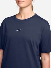 Nike Midnight Navy Sportswear Essential Oversized T-Shirt - Image 3 of 3