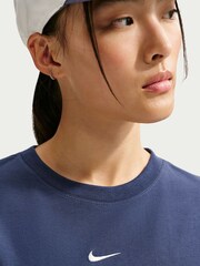 Nike Midnight Navy Sportswear Essential Oversized T-Shirt - Image 4 of 5