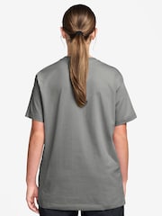 Nike Grey Heather Sportswear Essential Oversized T-Shirt - Image 2 of 3