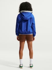 Nike Cacao Wow Brown Studio Fleece Mid Rise Shorts - Image 3 of 7
