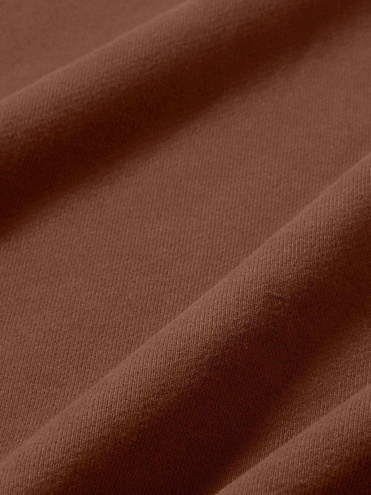 Nike Cacao Wow Brown Studio Fleece Mid Rise Shorts - Image 7 of 7