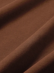 Nike Cacao Wow Brown Studio Fleece Oversized Crew Neck Sweat Top - Image 7 of 7