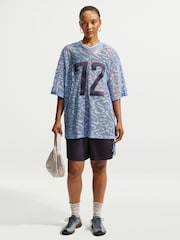 Nike Work Blue Sportswear Chill Lace Oversized Woven Jersey - Image 1 of 5