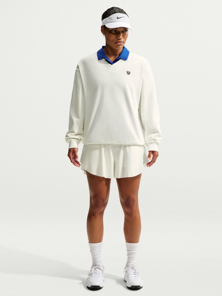 Nike Sail White Club Dri-FIT Fleece Golf Sweat Shirt - Image 1 of 6