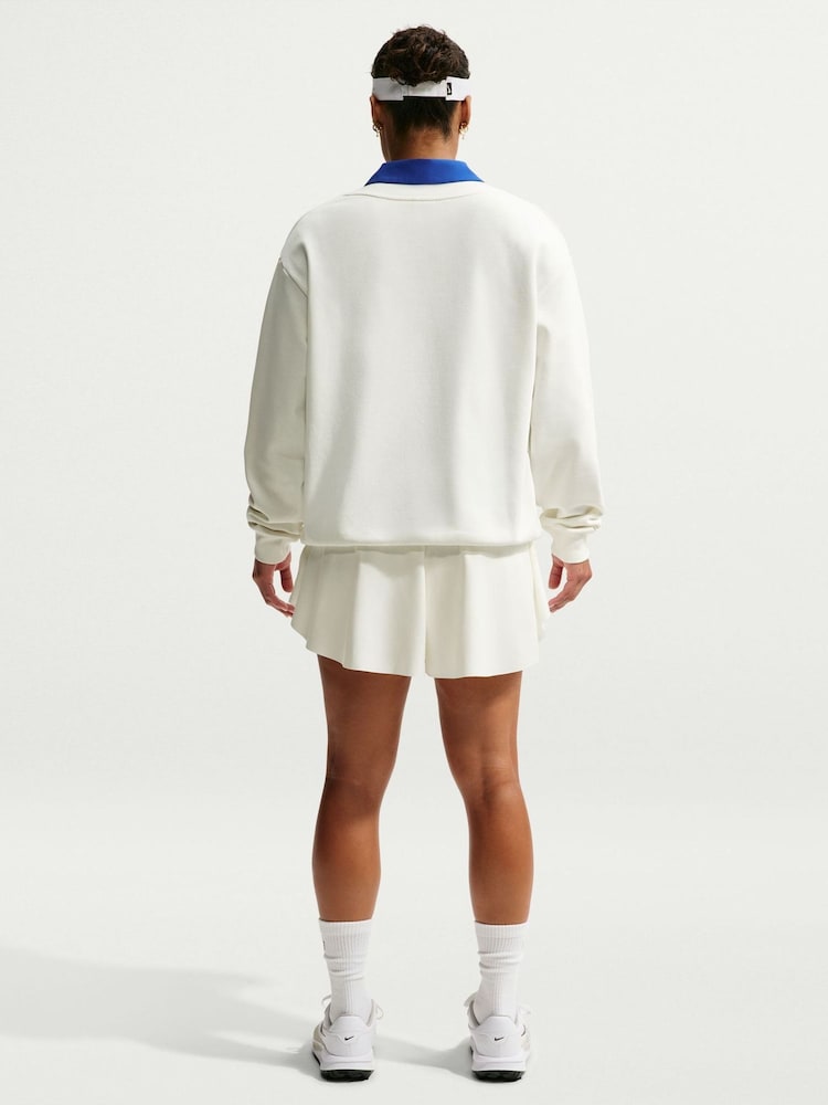 Nike Sail White Club Dri-FIT Fleece Golf Sweat Shirt - Image 2 of 6
