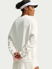 Nike Sail White Club Dri-FIT Fleece Golf Sweat Shirt - Image 4 of 6