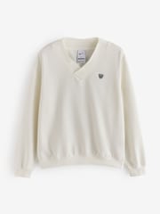 Nike Sail White Club Dri-FIT Fleece Golf Sweat Shirt - Image 6 of 6