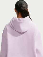 Bleket lilla - Nike Studio Fleece Oversized Hettegenser - Bilde 5 av 7