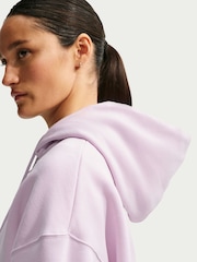 Bleket lilla - Nike Studio Fleece Oversized Hettegenser - Bilde 6 av 7