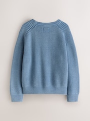 Blue Superdry Cable Knit Jumper - Image 2 of 4