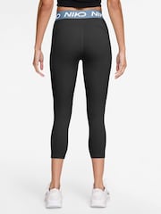 Nike Wolf Grey Pro Mid-Rise Crop Leggings - Image 2 of 3