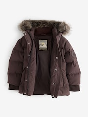 Brūna krāsa - Superdry Everest Five Baffle dūnu jaka - Attēls 10 no 13
