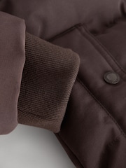 Brūna krāsa - Superdry Everest Five Baffle dūnu jaka - Attēls 12 no 13