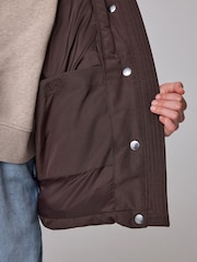 Brūna krāsa - Superdry Everest Five Baffle dūnu jaka - Attēls 4 no 13