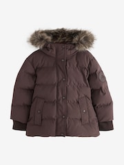 Brūna krāsa - Superdry Everest Five Baffle dūnu jaka - Attēls 8 no 13