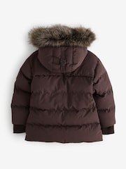 Brūna krāsa - Superdry Everest Five Baffle dūnu jaka - Attēls 9 no 13