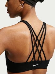 Nike Black Indy Strappy Light Support Padded Sports Bra - Image 5 of 5
