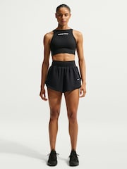 Nike Black Pro Sculpt Dri FIT High Waisted 2 in 1 13 Inch Shorts - Image 1 of 6