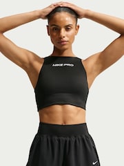 Nike Black Pro Sculpt Dri FIT High Waisted 2 in 1 13 Inch Shorts - Image 3 of 6