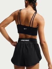 Nike Black Pro Sculpt Dri FIT High Waisted 2 in 1 13 Inch Shorts - Image 4 of 6