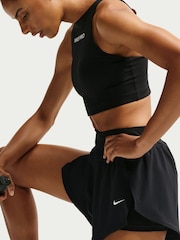 Nike Black Pro Sculpt Dri FIT High Waisted 2 in 1 13 Inch Shorts - Image 5 of 6