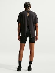 Nike Black One Dri-FIT Tie-Back Short Sleeve Top - Image 2 of 5