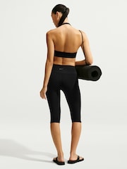 Nike Black One Medium Support Padded Halter Sports Bra - Image 2 of 5
