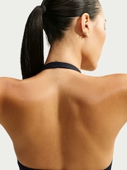 Nike Black One Medium Support Padded Halter Sports Bra - Image 4 of 5