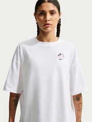 Nike White Dri FIT Oversized Short Sleeve T-Shirt - Image 3 of 7