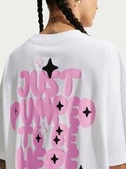 Nike White Dri FIT Oversized Short Sleeve T-Shirt - Image 4 of 7