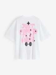 Nike White Dri FIT Oversized Short Sleeve T-Shirt - Image 7 of 7