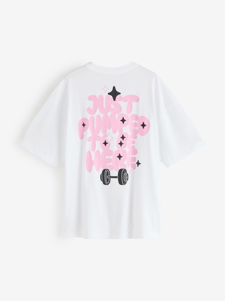 Nike White Dri FIT Oversized Short Sleeve T-Shirt - Image 7 of 7 Nike White Dri FIT Oversized Short Sleeve T-Shirt - Image 7 of 7