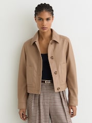 Kožna jakna za kamiondžije Reiss Sonni - Slika 6 od 7