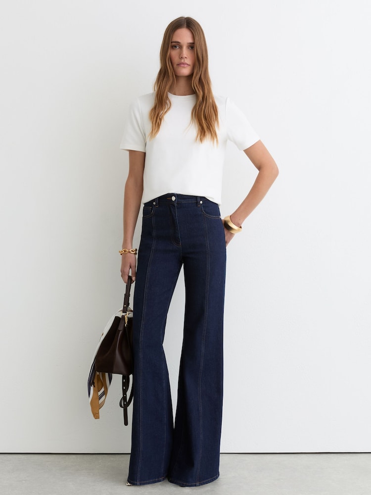 Reiss White Josie T-Shirt - Image 1 of 6