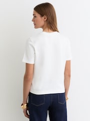 Reiss White Josie T-Shirt - Image 5 of 6